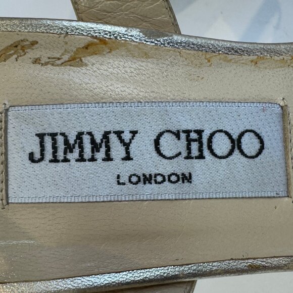 Jimmy Choo Gold Strappy Sandals, EU 40 - Picture 7 of 16